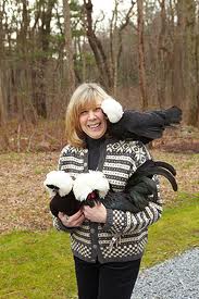 Celebrity with chickens